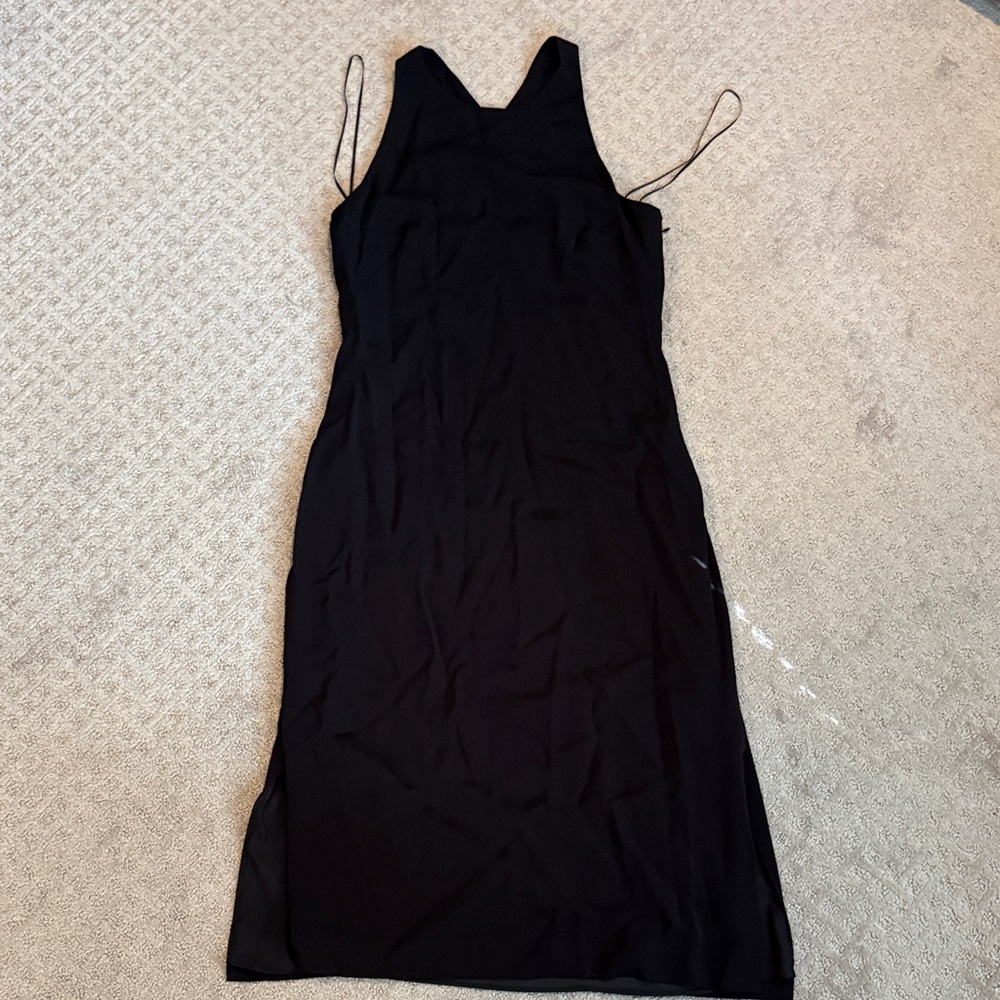 Theory Black Midi Dress